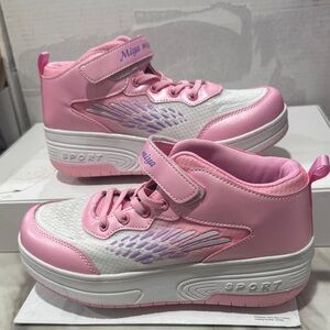 Heelys Pink and White Kids Sneakers